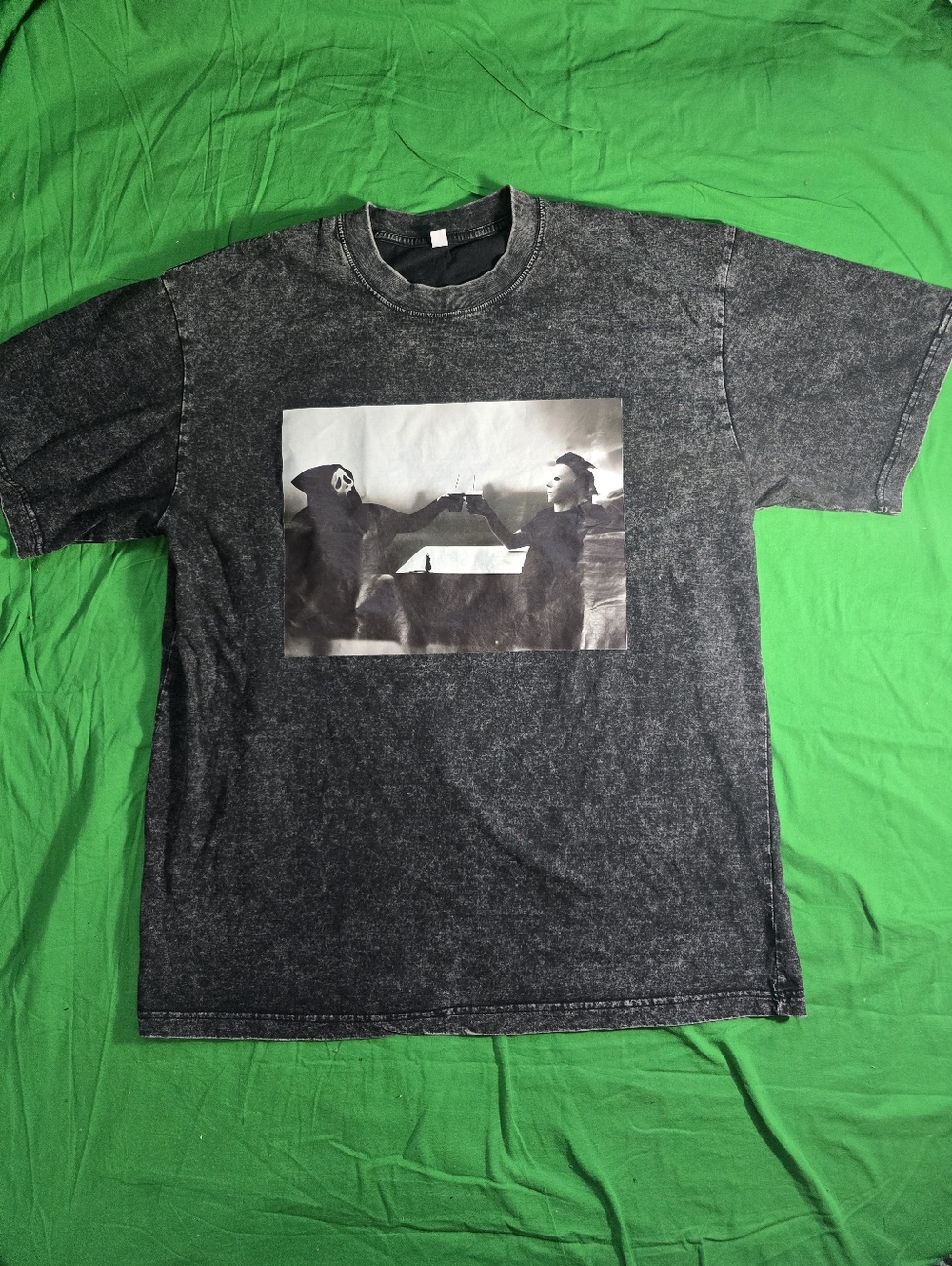 Movies  Scream & Halloween Men Funny Graphic Tee Shirt Size Large
